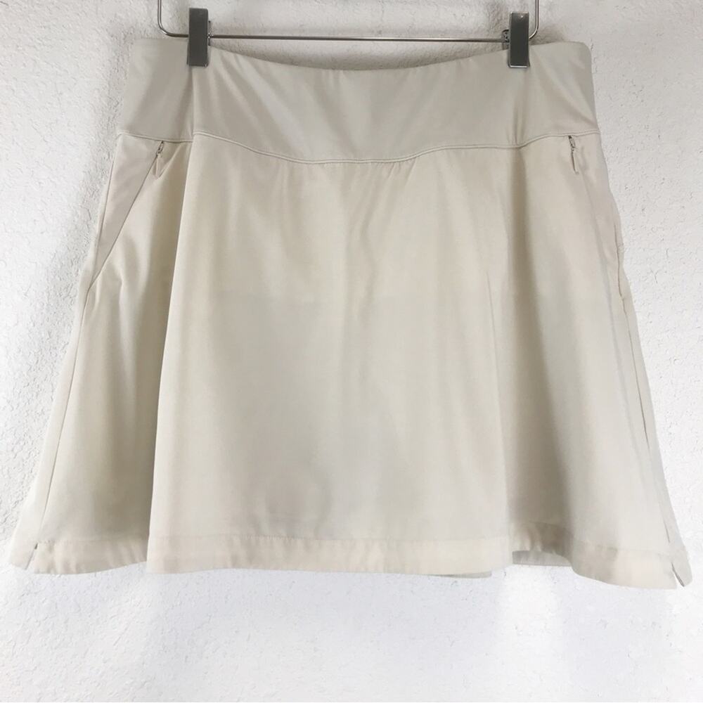 Soft Surroundings Go Lively Skort Zip Pockets Pull On Shorts Skirt Athleisure L